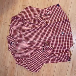 Cremieux Men's Checkered Red Black LS Shirt Casual Shirt NWT 2 XL NWT